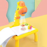 Kids LED Projector Drawing Table Toy Set Table Painting Board Desk