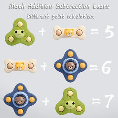 Baby Montessoris Spin Cup Top Bath Toys Bathing Sucker Spinner Suction