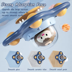 Baby Montessoris Spin Cup Top Bath Toys Bathing Sucker Spinner Suction