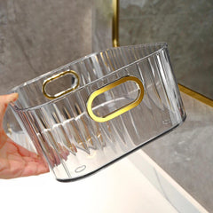 Acrylic Rack Sundries Snack Makeup Storage Basket Organizer